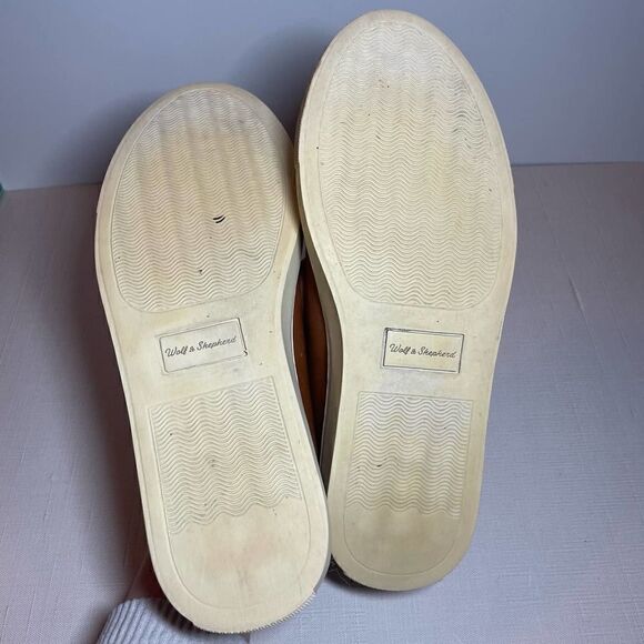 Wolf Shepherd Mens Leather Glider Chestnut Brown Tan Lace Up Sneakers Size 6 - Picture 8 of 8